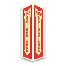 Condor 480Z22 High Visibility Safety Sign, 18 In Height, 7 1/2 In Width, Petg,