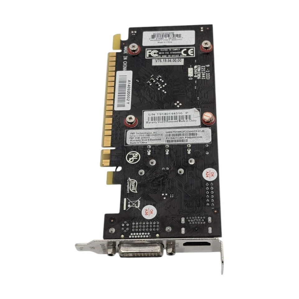 PNY NVIDIA GeForce GT610 DDR3 Graphics Card GMGT61WN2F2CH - Image 2 of 4