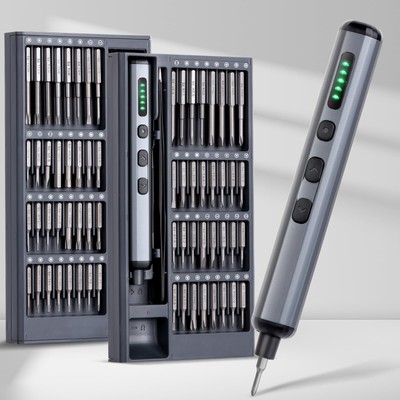 Mini Electric Screwdriver Set - 68 in 1 Power Screwdriver with Magnetic Bits ...