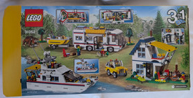 LEGO 31052 Vacation Getaways Creator 3 in 1 RV Camper Van Boat 2016 COMPLETE Box