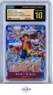 MONKEY D LUFFY ST10 006 2024 EXHIBITION VISITOR ONE PIECE DAY JP CGC PRISTINE 10