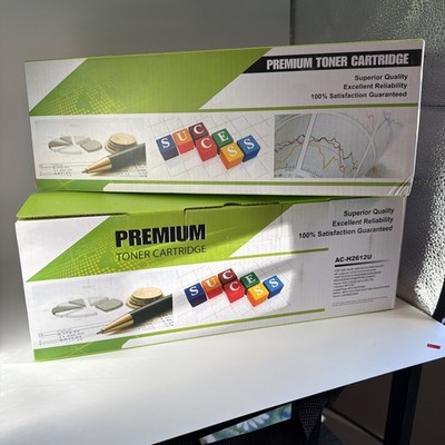 Hp/Canon Premium Compatible Toner Cartridge LaserJet Black, Both For $45