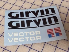 Sticker Decal Set fits some Girvin Vector Forks
