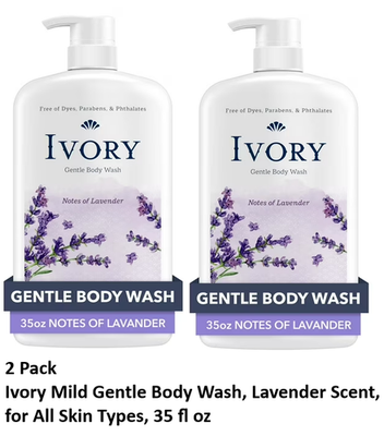 #ad #ad 2 Pack Ivory Mild and Gentle Body Wash Lavender for All Skin Types 35 fl oz $12.80