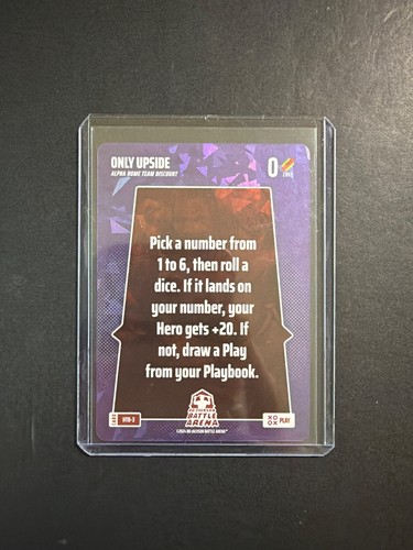 Only Upside Alpha Blast Bo Jackson Battle Arena 0 Cost Play HTD-3 2026 Ice