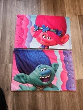 Dreamworks Trolls Standard 2 Piece Reversible Pillowcases for Kids (Set of 2)