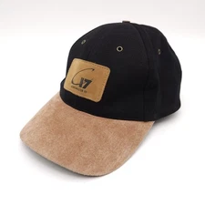 Vintage C-17 Globemaster III Suede Bill Brim Strapback Hat Ball Cap Aviation