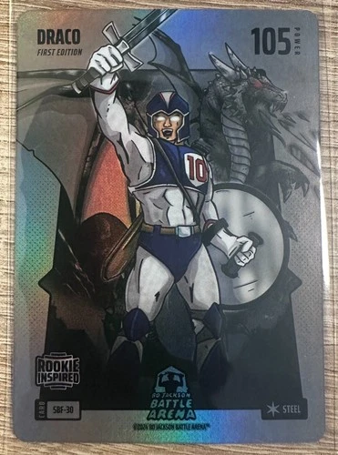 BO JACKSON BATTLE ARENA SILVER STEEL DRACO (DRAKE MAYE) PWR 105 ROOKIE #SBF-30