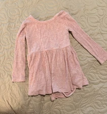 Little Sleepies Heather Mauve Ribbed Twirl Dress With Bodysuit 12-18 Months