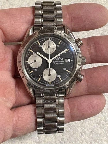 USED Omega Speedmaster 3511.50 Auto Chronograph Black Dial For Repair w/ Box F/S - Picture 14 of 19