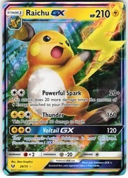 Raichu GX 29/73 Shining Legends Ultra Rare Holo