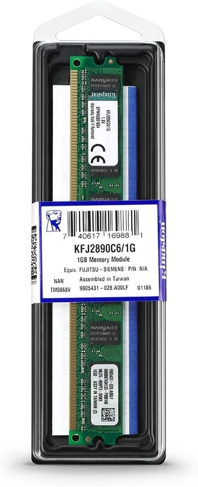 Kingston FSC Memory Module DDR2 1GB 800MHz CL6 Non ECC - Image 2 of 3