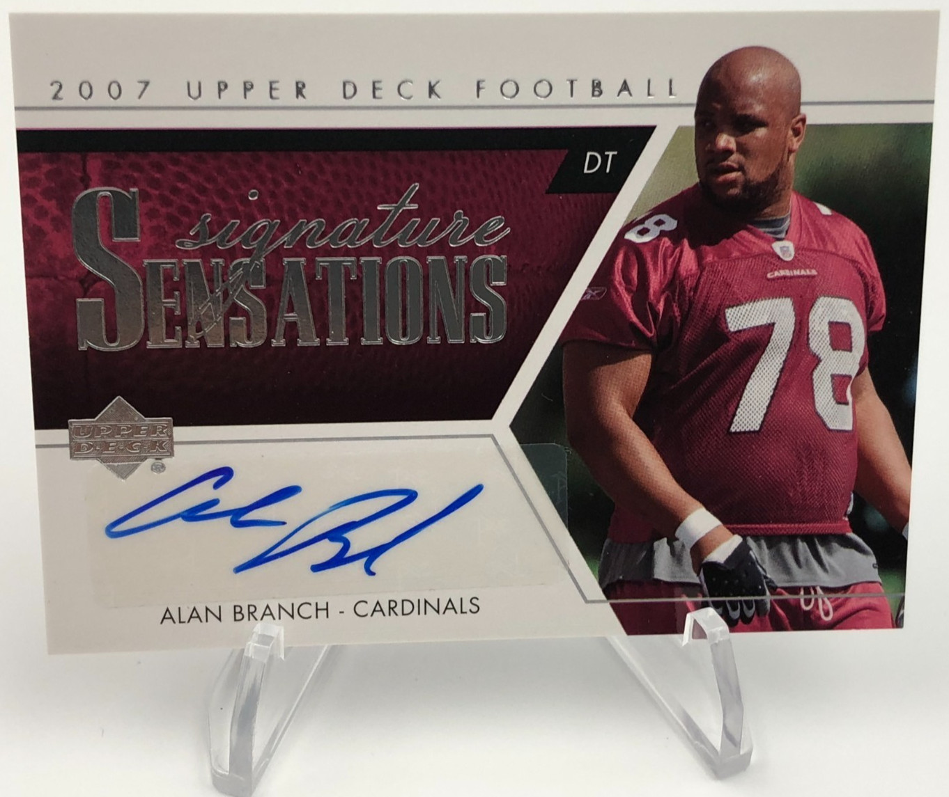 Alan Branch Upper Deck Signature Sensations #SSAB Base