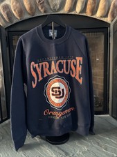 Syracuse Orangemen Vintage Crewneck Sweatshirt Large Lee Sport Made In USA 90s