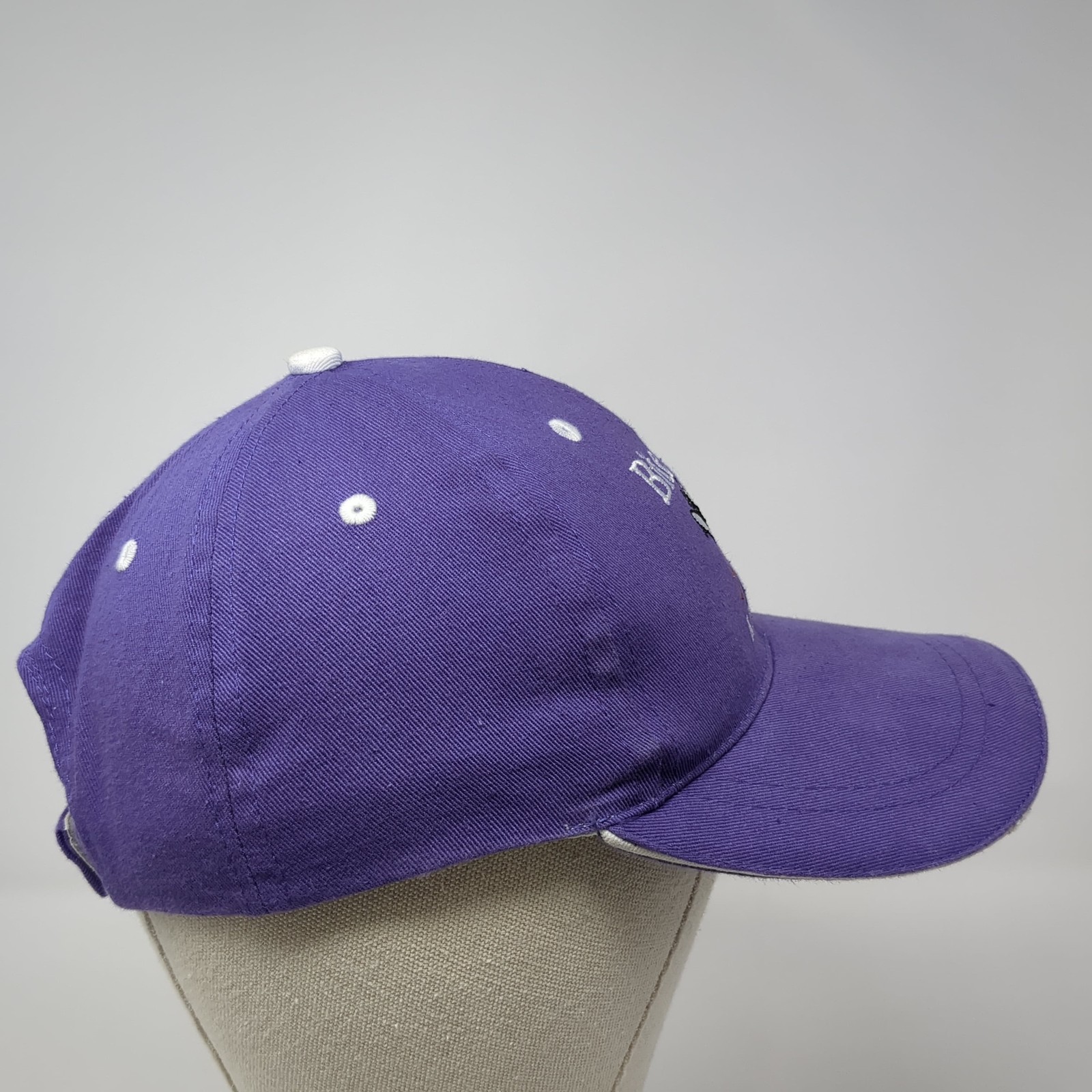 Bite Me! Alaska Strapback Baseball Cap Purple One… - image 5
