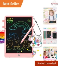 LCD Writing Tablet 10 Inch Colorful Doodle Board Educational Gift for Kids
