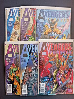 Marvel Comics Avengers Forever #1, 3, 7-10 1998 Limited Series