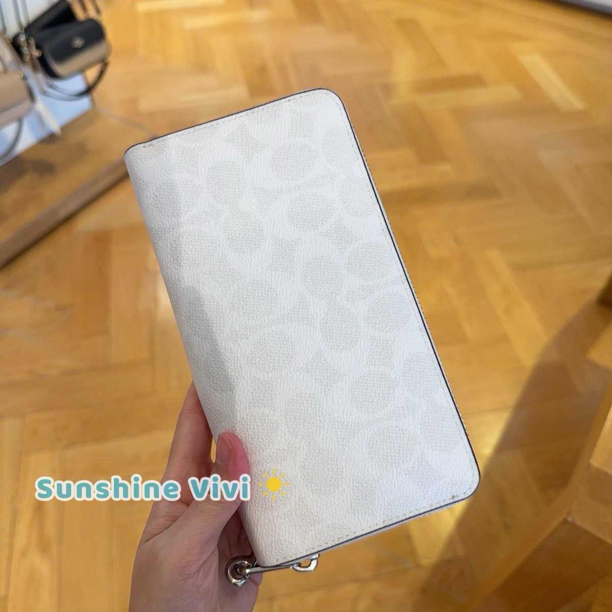 coachセール長財布白花新品 コーチ 長財布 COACH 財布 シグネチャー 可愛い 花柄 新品 財布