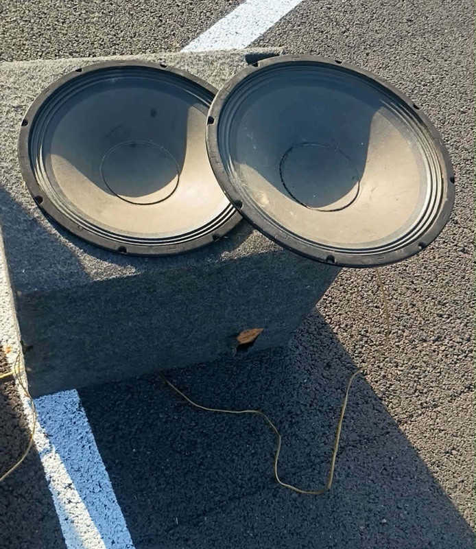 18" Large Pro Audio Woofer Speakers and one single boxjust don’t got an amp….