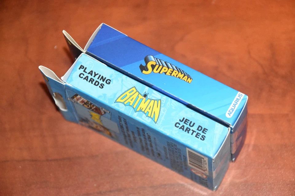 Batman & Superman Playing Cards Lot of 2 - Retro Deck DC Comics Dark Knight NIB - Image 3 of 4