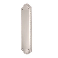 Georgian Door Plate Brass Roped Design Shaped Finger Push Plate Door Protector