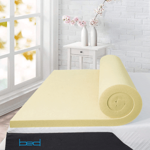 2 Inch Thick Zipped Cover Protector Memory Foam Mattress Topper Orthopaedic 1