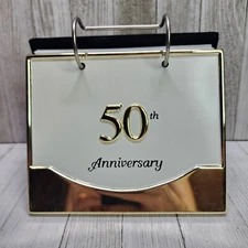Malden International Designs Wedding 50th Anniversary Flip Album Holds 40 Photos
