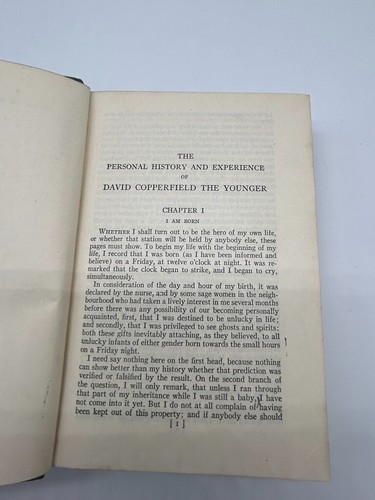 David Copperfield by Charles Dickens Vintage Classic Novel Hardcover Book Green - Picture 8 of 9