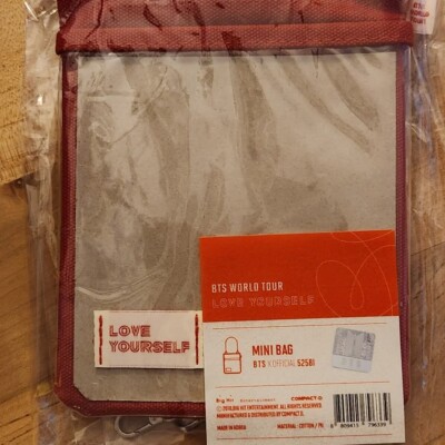 防弾少年団BTS LOVE Yourselfショルダーバッグ BTS WORLD TOUR LOVE YOURSELF Boston Shoulder Bag Red White K