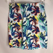 Swim Trunks Size 16 Childrens Place Boys Multicolored Tropical Print