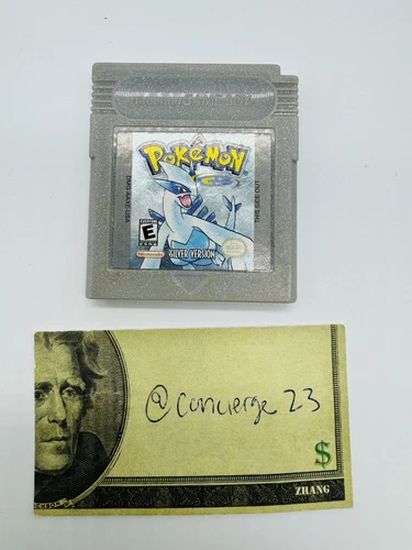 Pokemon Silver version Nintendo Gameboy Color Authentic  Cartridge Tested