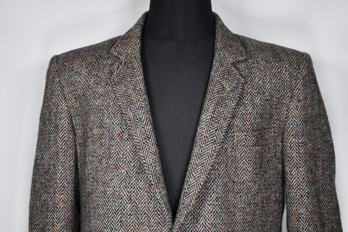 Hardy Amies Aberdeen Tweed Crombie Scotland Wool Blazer Sakko Herren Gr. L - Bild 2 von 11