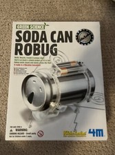 NEW Green Science Soda Can Robug Fun Science Experiment For Kids Build Recycle