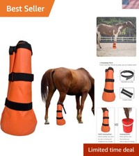 2-Pack Hoof Soaking Boots for Effective Equine Hoof Treatment - Large Size