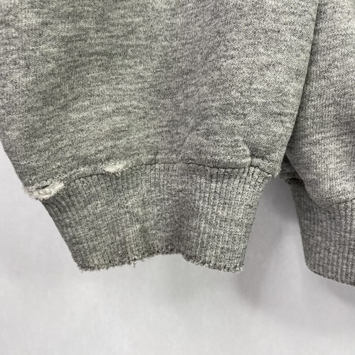 VTG 90's Nike Center Swoosh Spellout Distressed Sweatshirt Gray Tag Size Mens L - Picture 6 of 11