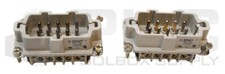 LOT OF 2 EPIC 10192000 MALE INSERT CONNECTOR 16A 500V H-BE 10 SS