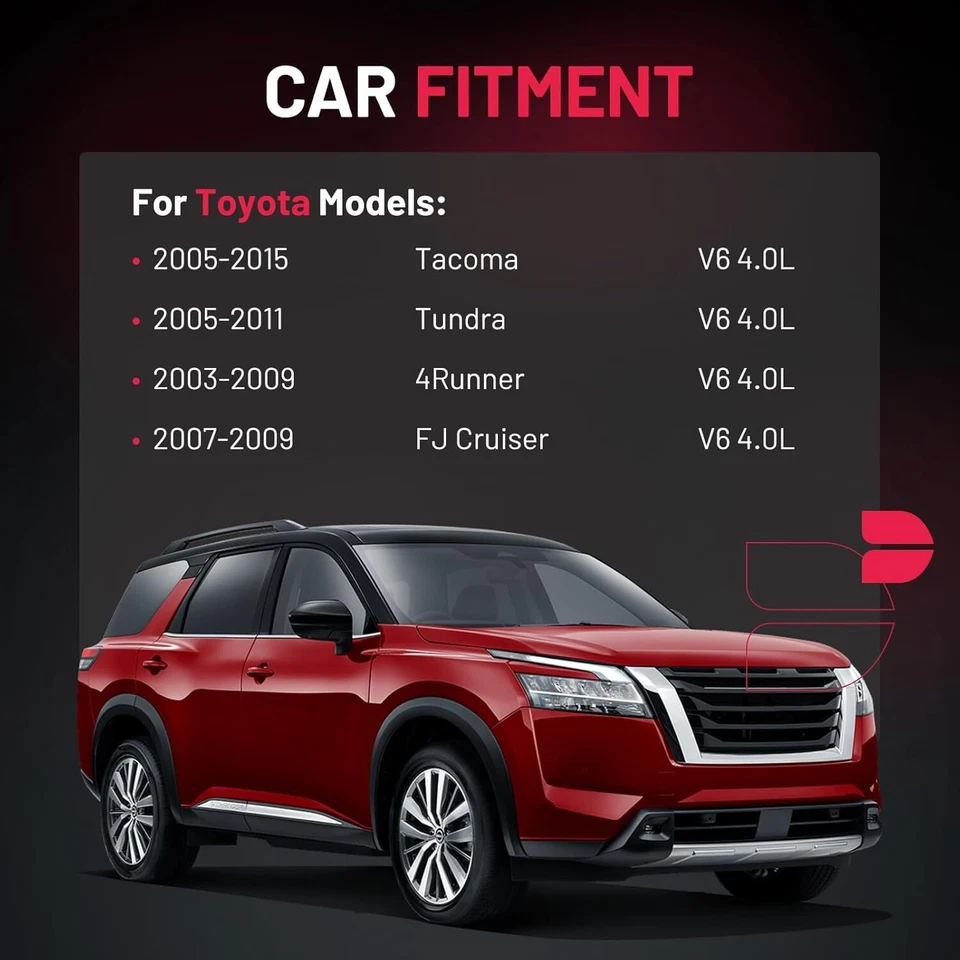 6X Bobinas de encendido y 6X Bujías de iridio para Toyota Tacoma 4Runner 4.0L UF495 Foto 3 de 4