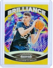 2024-25 Panini Prizm Draft Picks DONOVAN CLINGAN Brilliance Gold RC Rookie 7/10