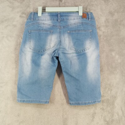 【WONDER WONDER】25SS★ [MADE] [Basic] Bermuda L Denim PT GOGO JEANS Bermuda Shorts Size 7 28W 11L Mid Rise Casual