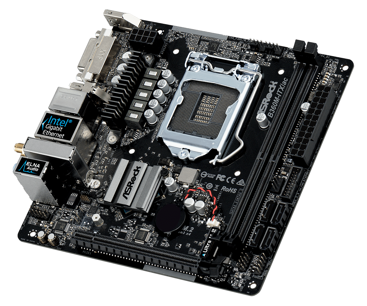 mini-itx ASRock B360M-ITX/ac＋i5 8500 FOR ASRock B360M-ITX/AC Motherboard Supports with wifi Bluetooth
