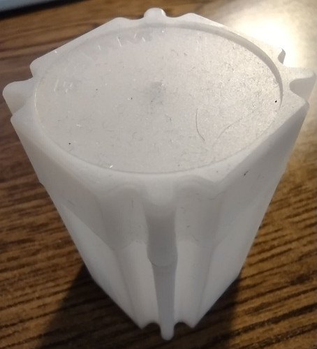 1 /2 OZ. (33MM) SILVER ROUND STORAGE TUBE - 1 USED WHITE TUBE ****SHIPS FREE****