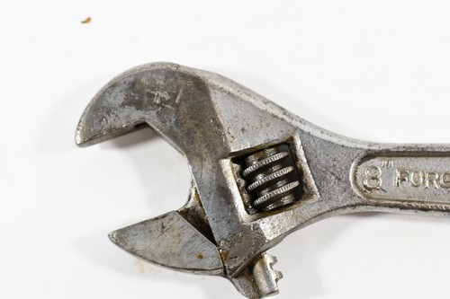 Vintage DIAMOND CALK & HORSESHOE 8” Adjustable Wrench, 9/16 box end USA M1428 - Picture 9 of 23