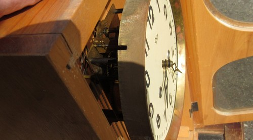 Original-Authentic USSR Wall Clock " OCHZ / ОЧЗ " with chime Very Rare - Picture 8 of 16