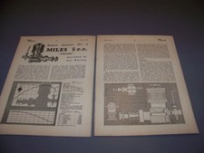 VINTAGE..MILES 5 CC AIRCRAFT R/C ENGINE..3-VIEWS/GRAPHS/SPECS..RARE 650P