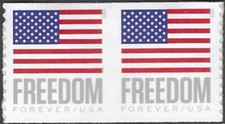 SC#5789A - Freedom Flag (BCA) Coil Pair MNH