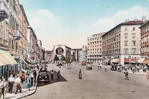 Cartolina - Trieste - Largo Barriera Vecchia - 1956