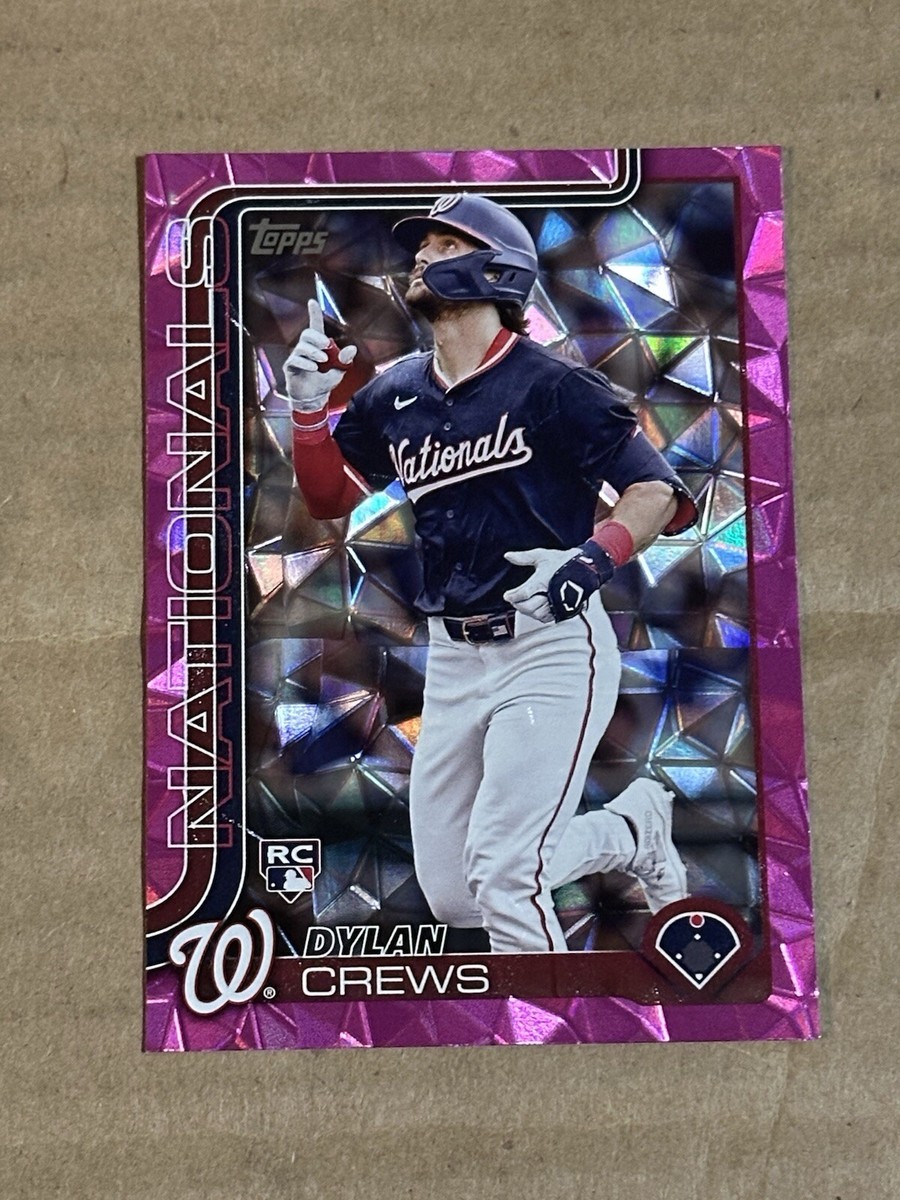 2025 Topps Series 1 Dylan Crews PINK Diamante Rookie Card