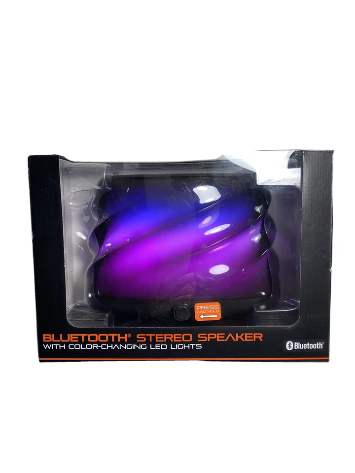 Bluetooth Stereo Speaker With Color Changing LED Lights Blackweb - Image 4 of 4