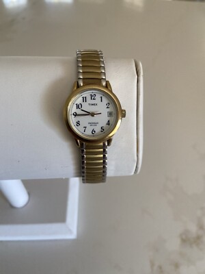 Timex Women\'s Watch TW2U79100 Indiglo Quartz Two Tone White Dial Expansion Band Timex Women main image 4
