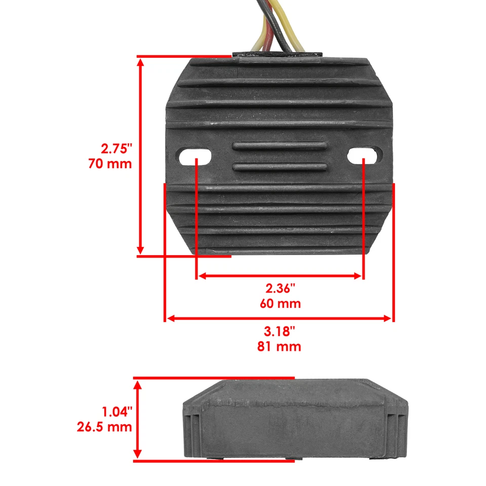 Regulador rectificador para Kawasaki KZ650 Custom Sr 1977 1978 1979 Foto 2 de 4